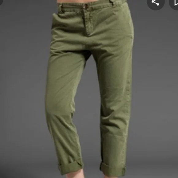 Current/Elliott Denim - Current/Elliott The Skinny Corduroy Deep Emerald Pants